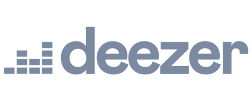 Logo Deezer en gris