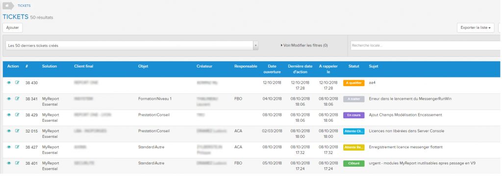 Ticketing Report One